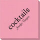 Big Word Cocktails Linen Like Napkins Image 2 of 4